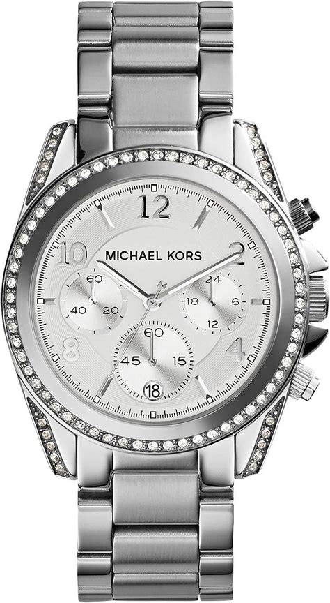 womens silver watches michael kors|michael kors blair watch silver.